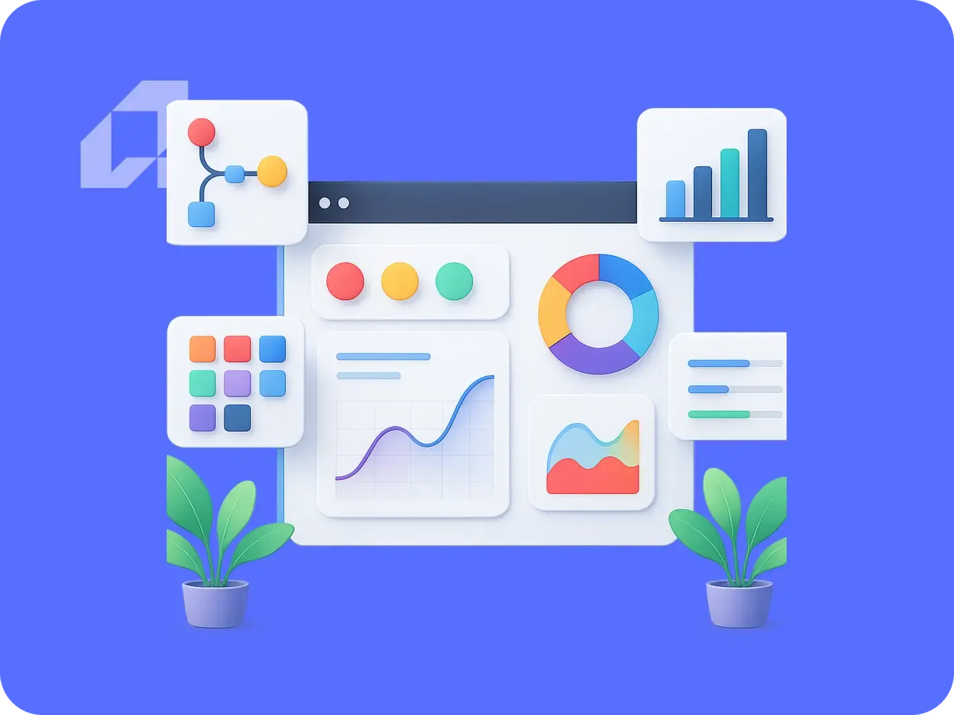 AI tools for B2B sales analytics and conversion optimization visualized in a modern workspace.
