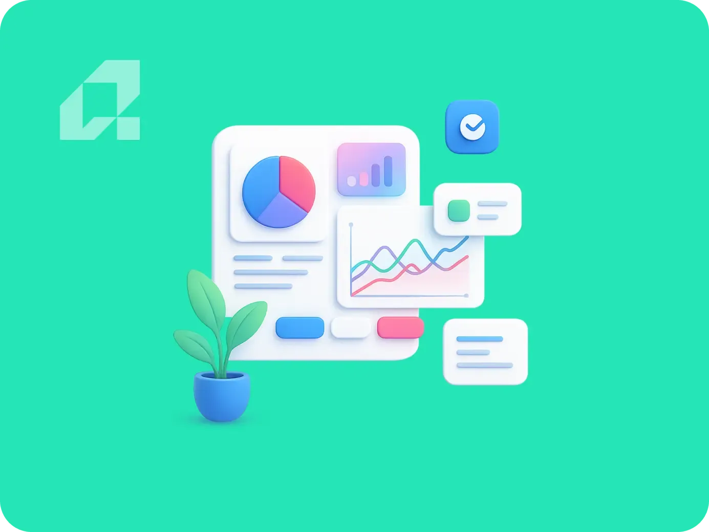 Visual representation of invoice processing automation, showcasing data charts and efficiency.