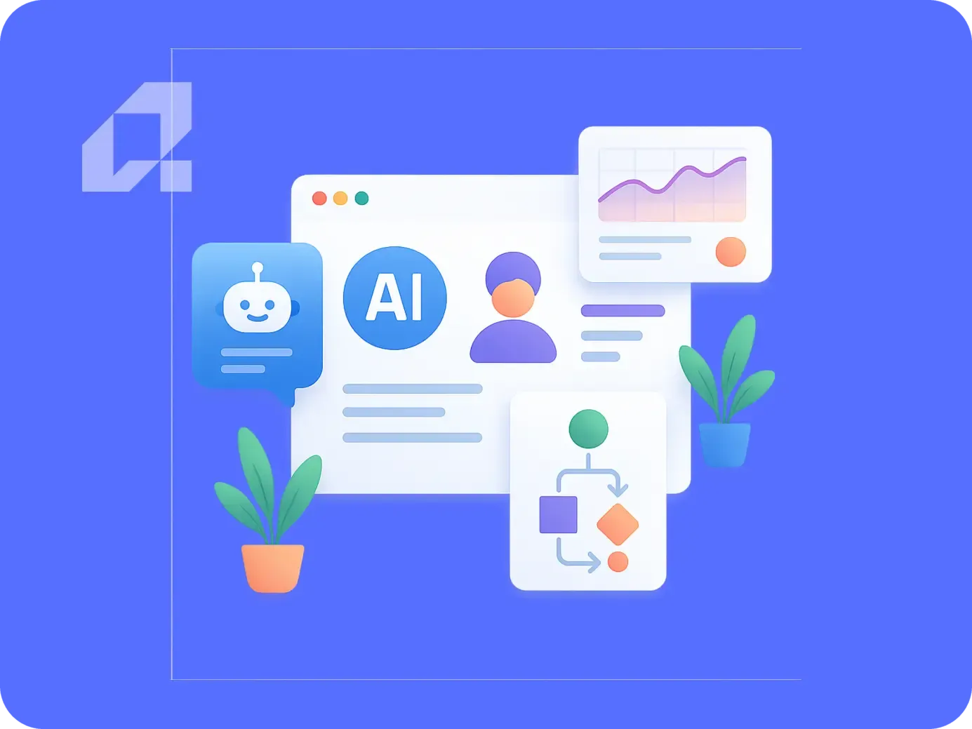 Agenci AI w firmie: rozwój od chatbota do autonomicznych systemów operacyjnych.