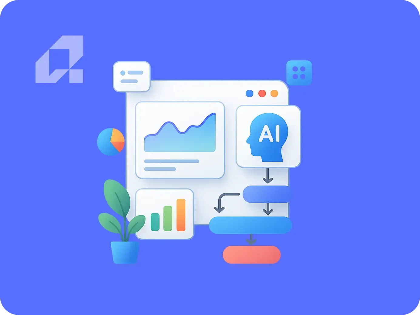 Wdrożenie AI w 90 dni w średniej firmie - grafika ilustrująca proces integracji sztucznej inteligencji.