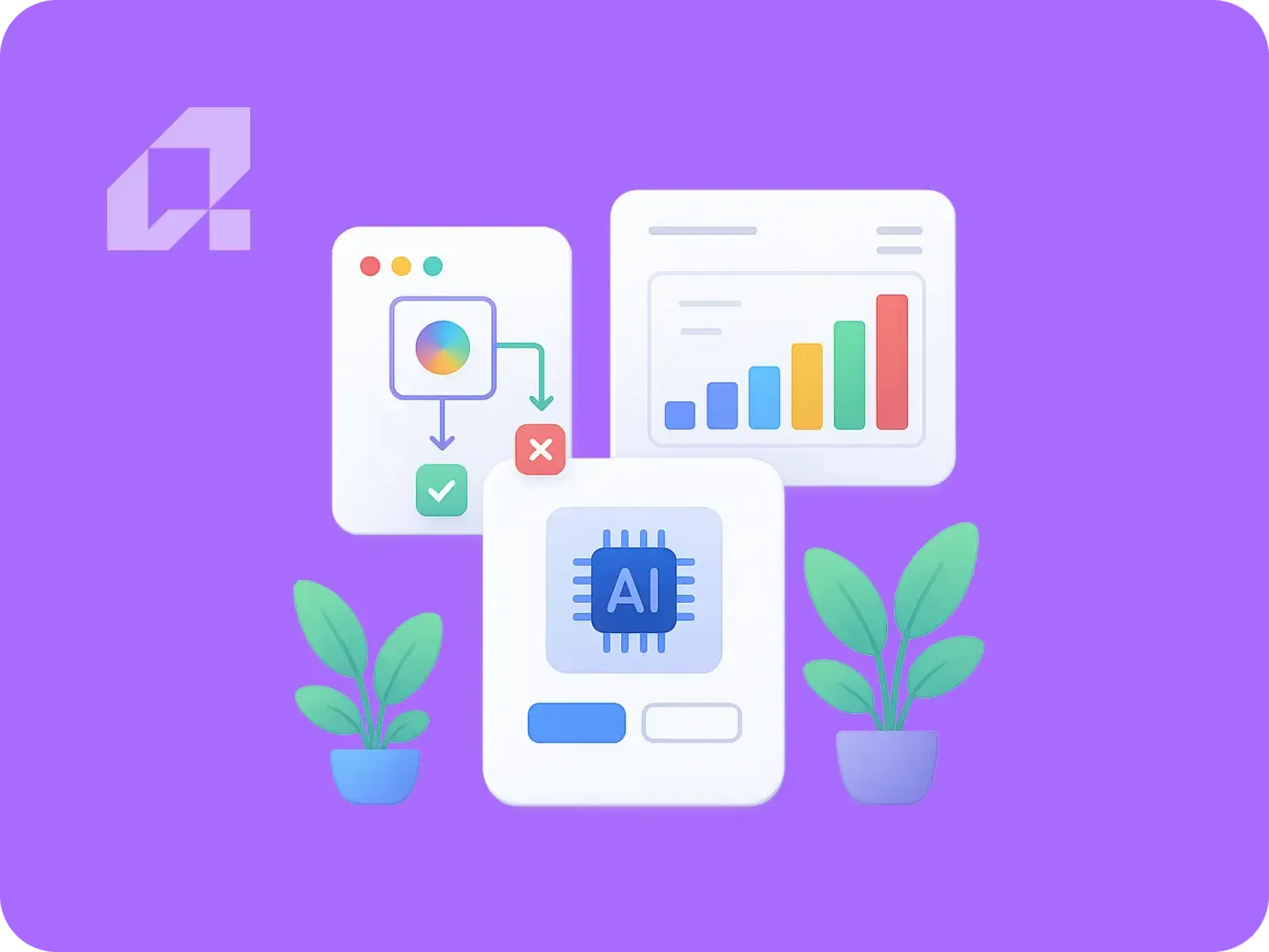 "Grafika ilustrująca różnice między procesami deterministycznymi a probabilistycznymi w automatyzacji."