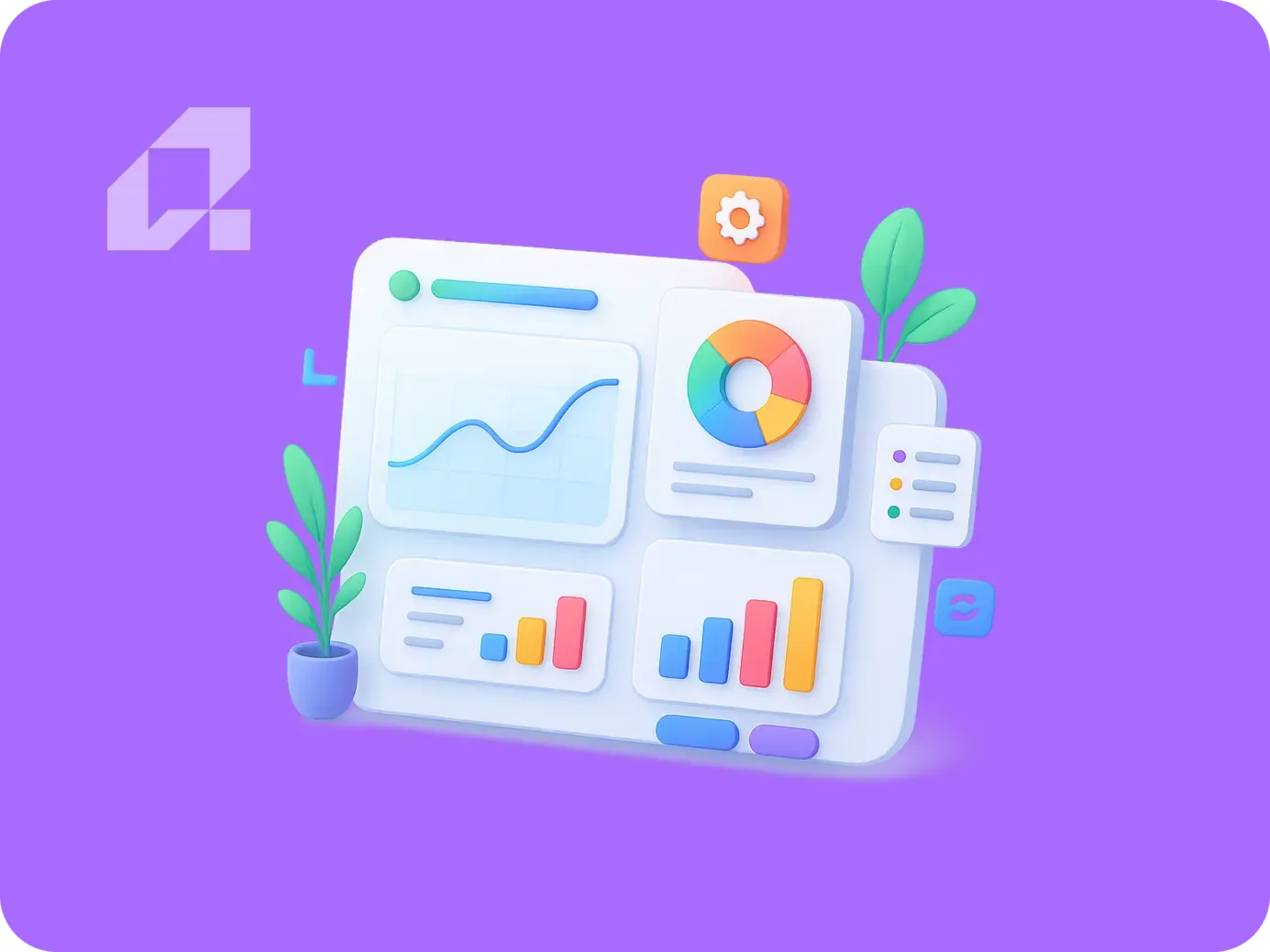 Ilustracja przedstawiająca procesy automatyzacji i redesignu w skalowaniu biznesu.