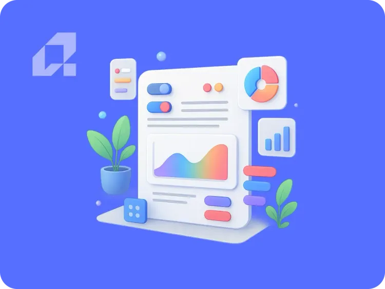 Colorful infographic showcasing top 5 essential AI applications for businesses.