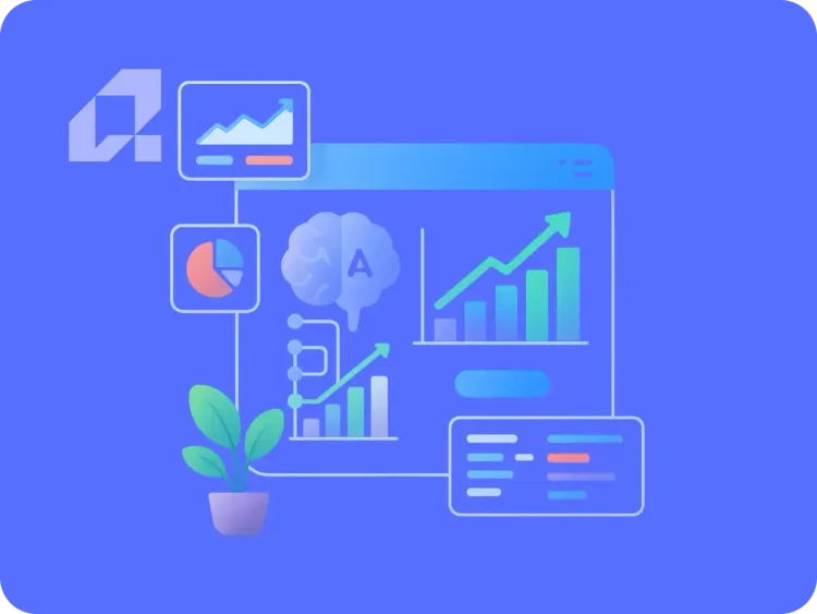 Wykresy i analiza ROI wdrożenia AI, z uwzględnieniem kosztów i scenariuszy decyzji.