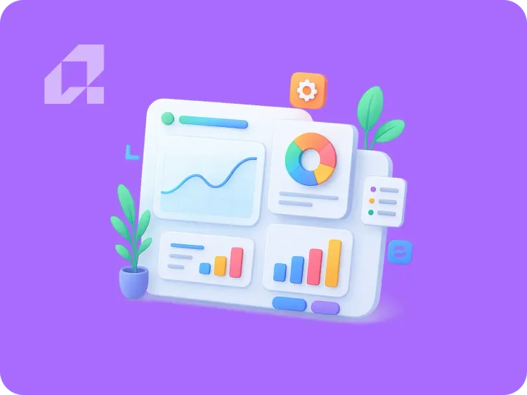 Ilustracja przedstawiająca procesy automatyzacji i redesignu w skalowaniu biznesu.