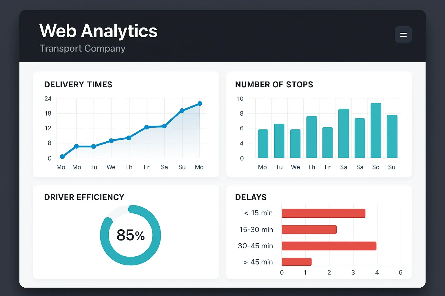 Analytics panel overview