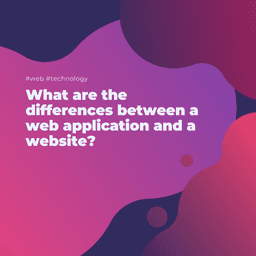 What are the differences between a web application and a website?