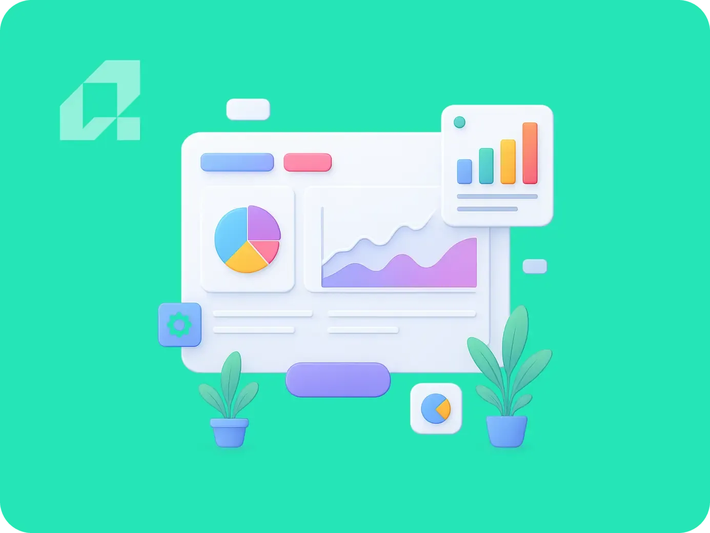 IT System Modernization: Avoid Mistakes, Ensure ROI Success Illustration of data analytics and charts for IT system modernization in large companies.