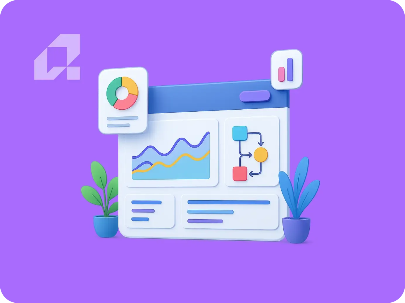 Koszty automatyzacji procesów: pełny przewodnik po TCO Przewodnik po kosztach automatyzacji procesów i TCO - wizualizacja danych i procesów.