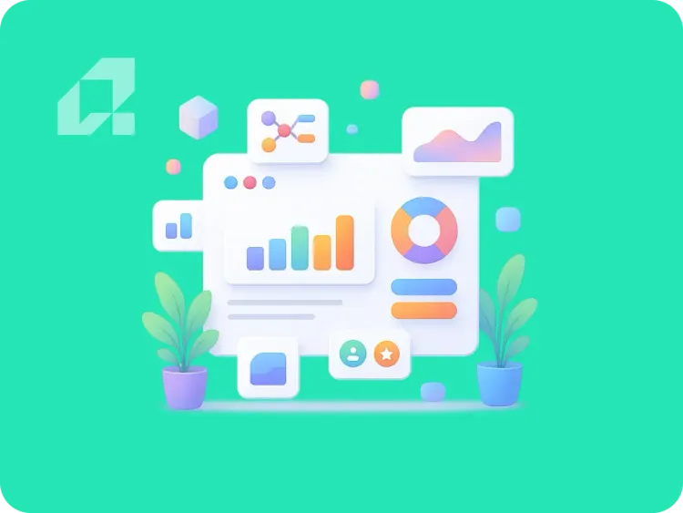 Avoiding Key Pitfalls in Digital Transformation Investments Colorful digital transformation graphics illustrating technology investment mistakes.