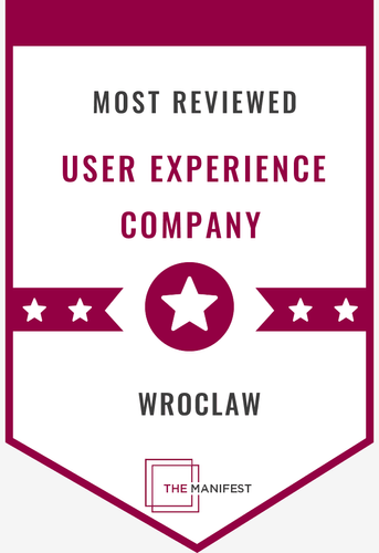 Clutch BADGE Most reviewed UX company