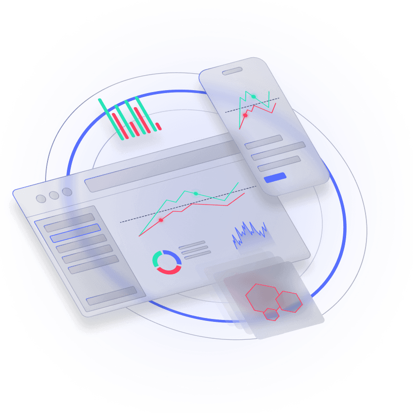 Zapewnij jakość aplikacji dzięki QA as a Service Dashboard z wykresami i danymi, przedstawiający proces QA as a Service poprawiający niezawodność aplikacji