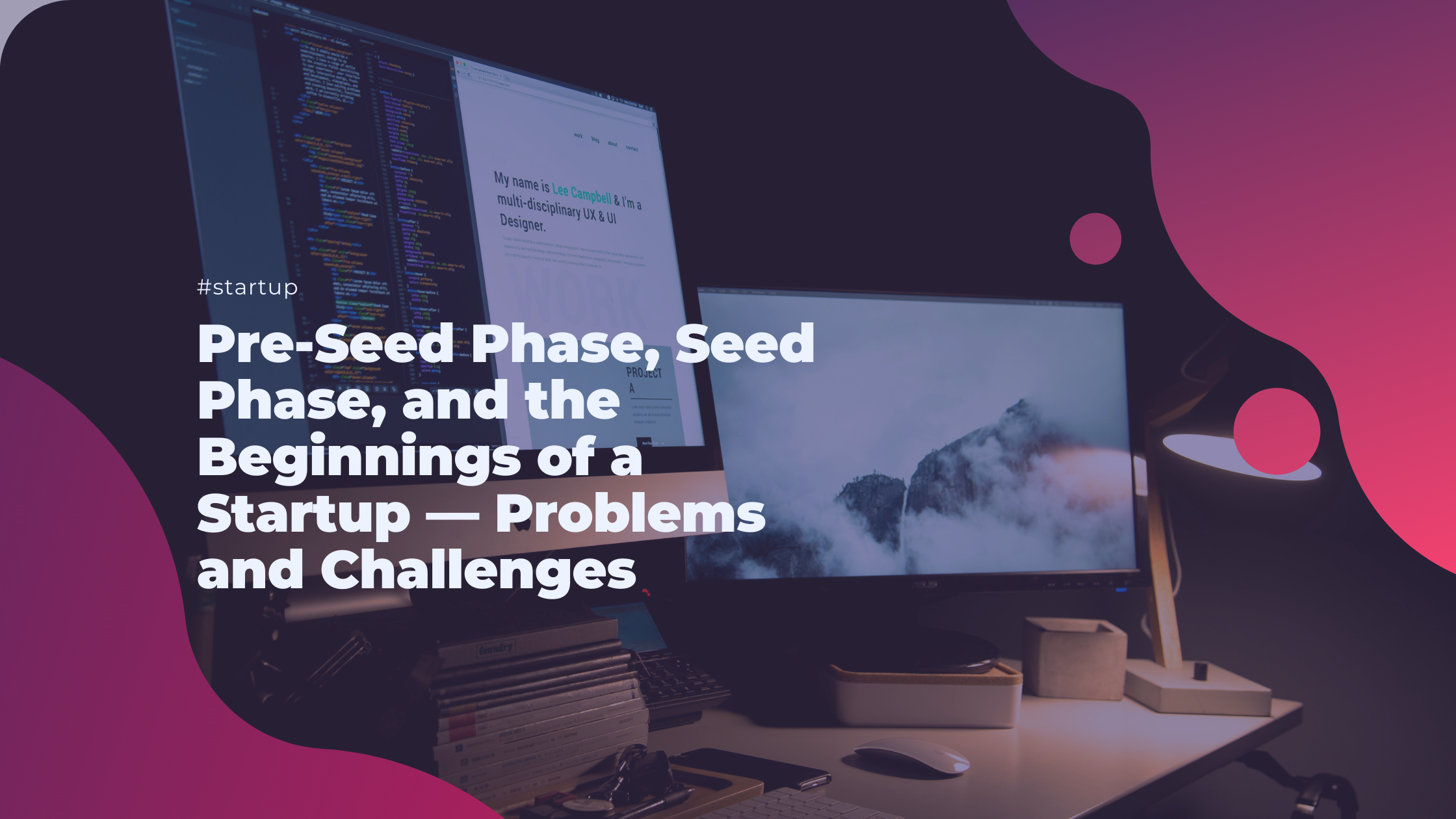 Pre-Seed Phase, Seed Phase, and the Beginnings of a Startup — Problems and Challenges